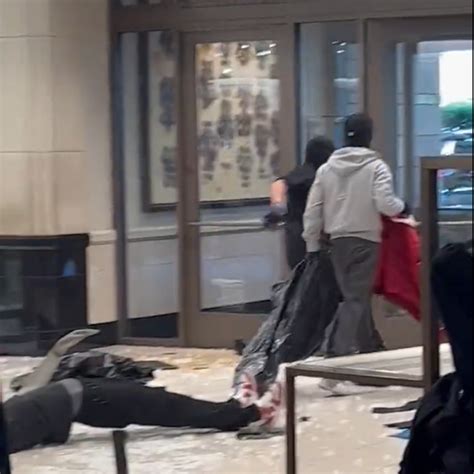 Dozens of smash and grab robbers hit a Nordstrom in LA on .